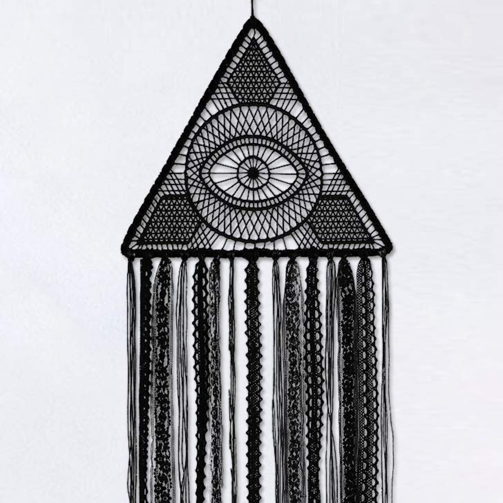 Pyramid Boho Witch Eye Halloween Dreamcatcher 🦇 - Picture 3 of 6